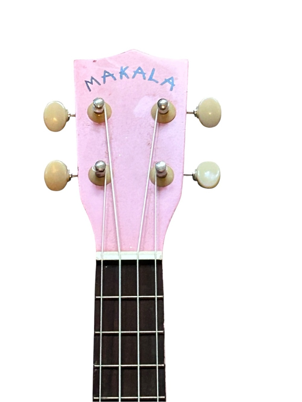 Pink Kala Makala Shark Bridge Soprano Ukulele - Picture 3 of 7